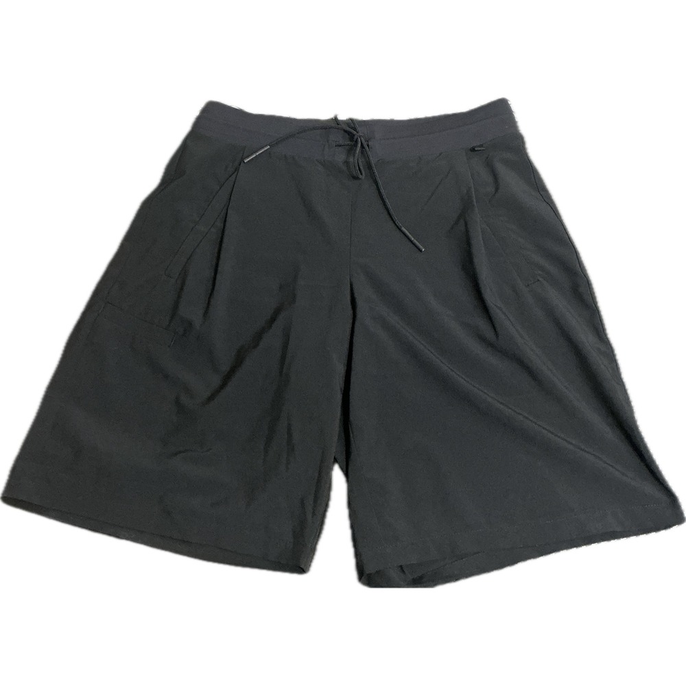 Athleta Venture Bermuda Shorts Women's 6 Black Stretch Hiking Travel Outdoor